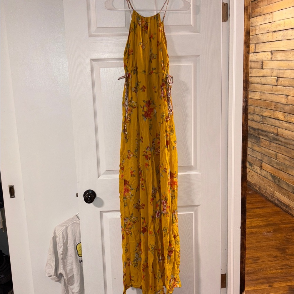 Free People Mustard Floral Romper